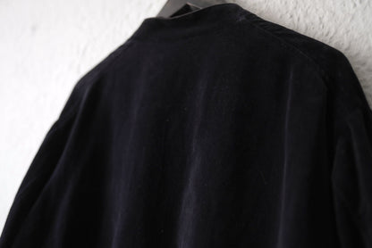19AW 表面剥がれ加工 別珍スタンドカラージャケット チャイナジャケット / COMOLI(コモリ)