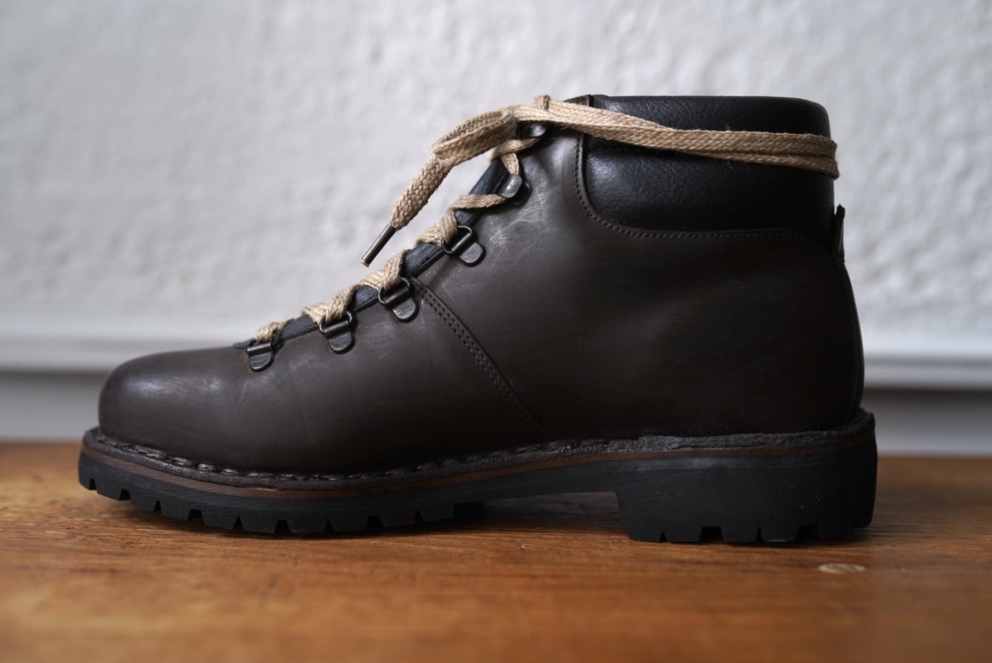 17AW TNZ05 カーフスキンマウンテンブーツ ブラウン / Geoffrey.B.Small(ジェフリービースモール)
