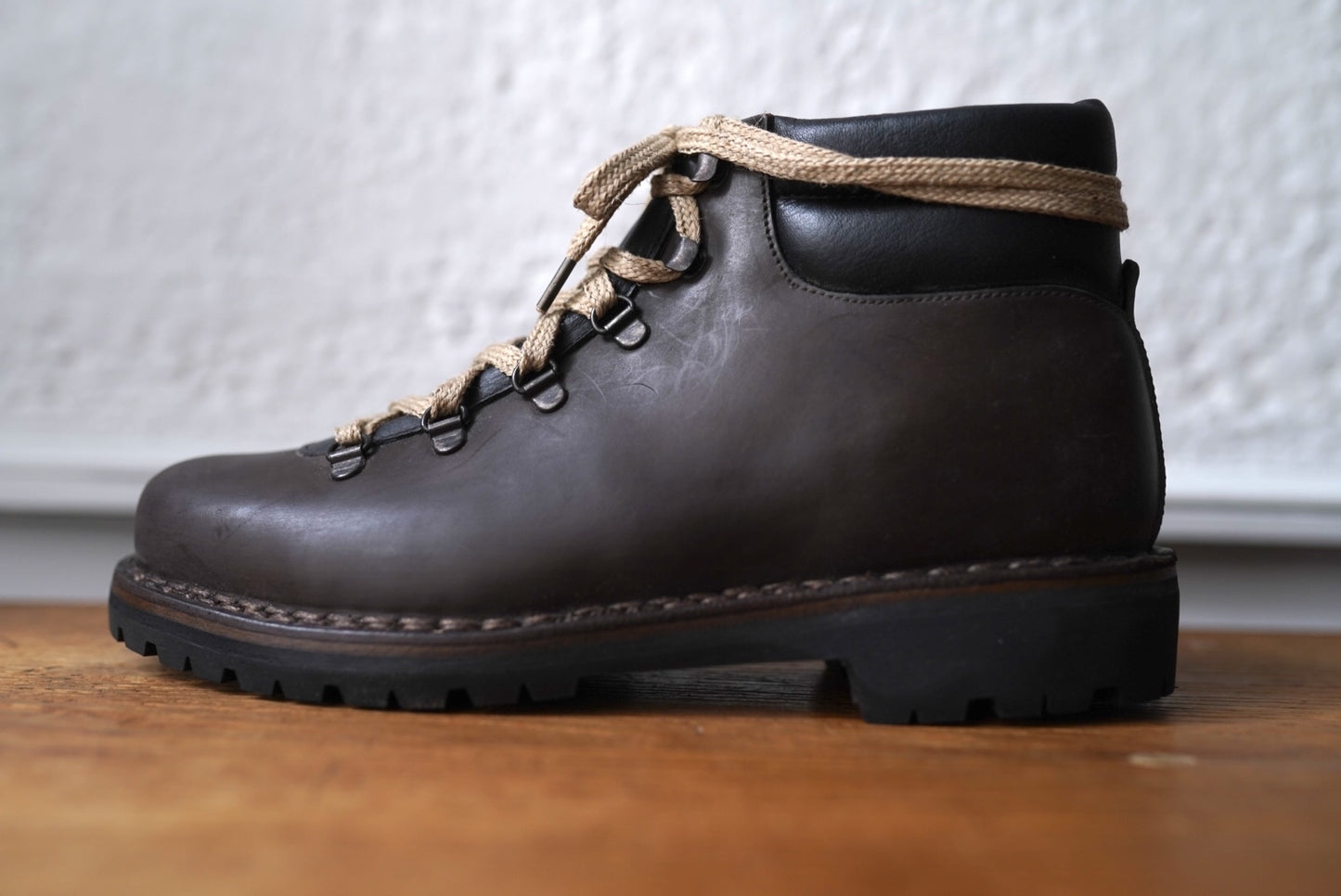 17AW TNZ05 カーフスキンマウンテンブーツ ブラウン / Geoffrey.B.Small(ジェフリービースモール)
