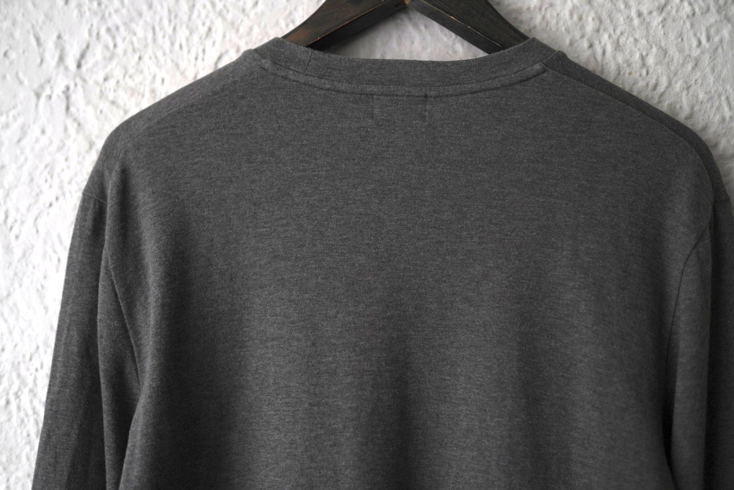 20SS ガス焼き加工クルーネック長袖Tシャツ グレー / OPUS JAPAN(オーパスジャパン)