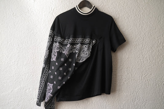 19SS バンダナドッキング半袖Tシャツ / sacai(サカイ)