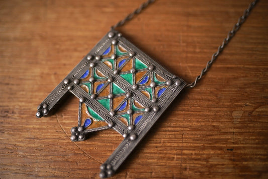 モロッコ ベルベル銀細工 モスクペンダントネックレス / Moroccan Vintage(モロッカン ヴィンテージ)