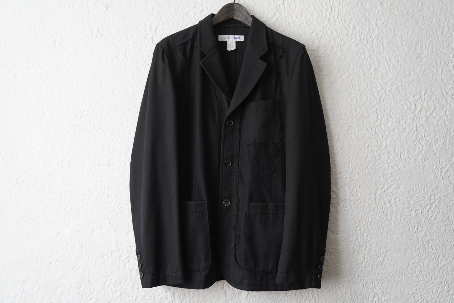 18AW ダメージ加工テーラードジャケット / COMME des GARCONS SHIRT(コムデギャルソンシャツ)