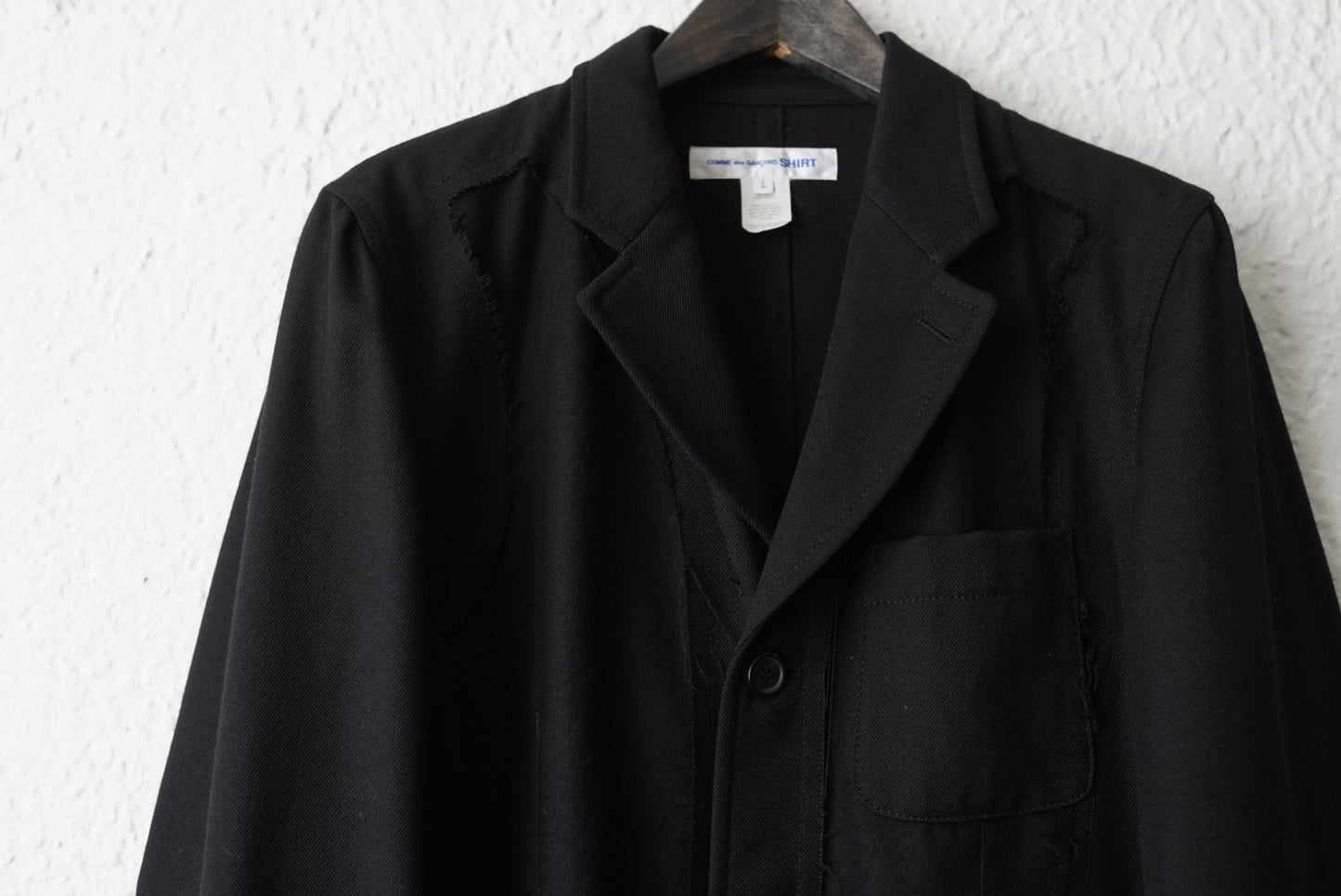 18AW ダメージ加工テーラードジャケット / COMME des GARCONS SHIRT(コムデギャルソンシャツ)