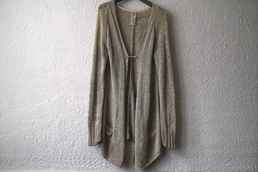 09AW ラムレザーピンニットカーディガンセーター / YOHAN SERFATY(ヨハンセルファティ)