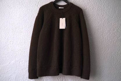 23AW KNIT001 ヤクウールクルーネックニットセーター / calmlence(カームレンス)