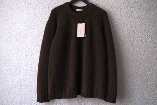 23AW KNIT001 ヤクウールクルーネックニットセーター / calmlence(カームレンス)