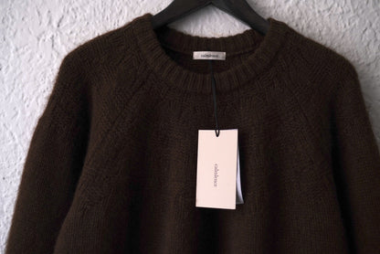 23AW KNIT001 ヤクウールクルーネックニットセーター / calmlence(カームレンス)