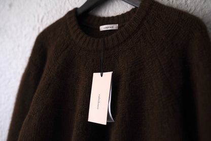 23AW KNIT001 ヤクウールクルーネックニットセーター / calmlence(カームレンス)