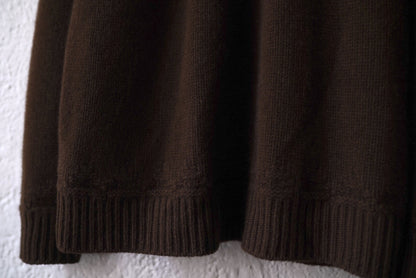 23AW KNIT001 ヤクウールクルーネックニットセーター / calmlence(カームレンス)