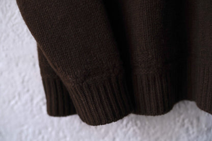 23AW KNIT001 ヤクウールクルーネックニットセーター / calmlence(カームレンス)