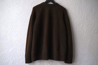 23AW KNIT001 ヤクウールクルーネックニットセーター / calmlence(カームレンス)