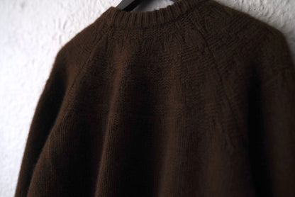 23AW KNIT001 ヤクウールクルーネックニットセーター / calmlence(カームレンス)