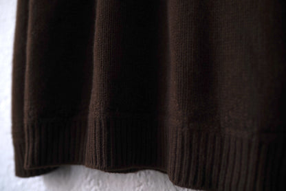 23AW KNIT001 ヤクウールクルーネックニットセーター / calmlence(カームレンス)