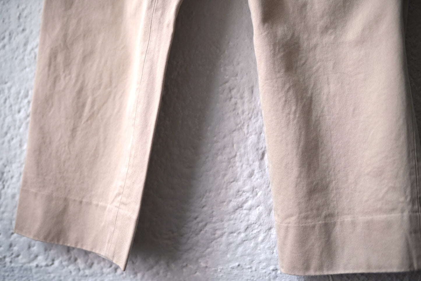 21SS ハイカウントヘビーギャバジンワンタックトラウザーズパンツ / AUBETT(オーベット)