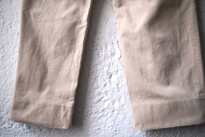 21SS ハイカウントヘビーギャバジンワンタックトラウザーズパンツ / AUBETT(オーベット)