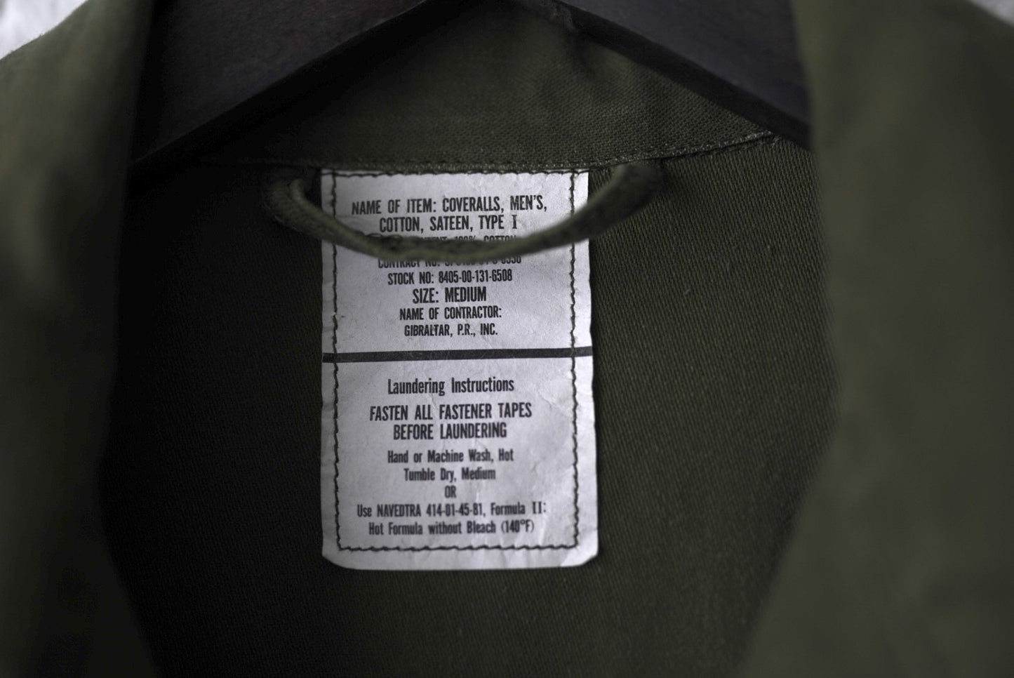 1970's U.S.ARMY Coveralls Cotton Sateen TYPE I コットンオーバーオール つなぎ / Vintage(ヴィンテージ)