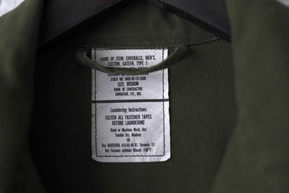1970's U.S.ARMY Coveralls Cotton Sateen TYPE I コットンオーバーオール つなぎ / Vintage(ヴィンテージ)