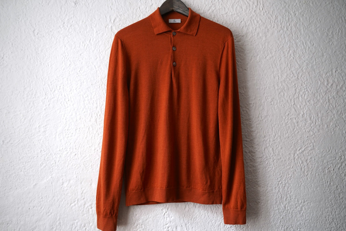 ウールシルクカシミヤニットポロシャツ セーター / Q Retailor