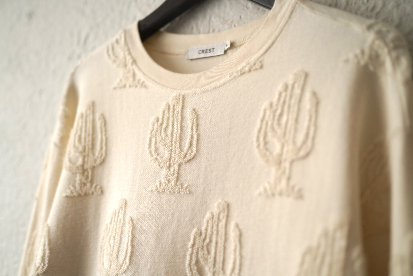 24SS パイルサボテン柄スウェットトップス / CREST CLOTHING(クレストクロージング)