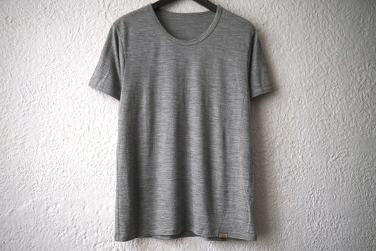 16AW Super140's Washable Wool ウォッシャブルウールTシャツ グレー / COLINA(コリーナ)