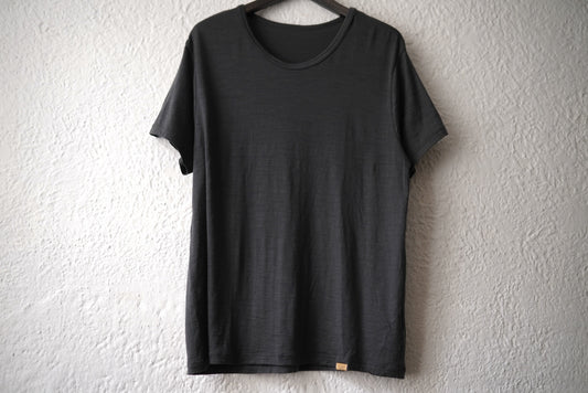 18AW Suer140's Washable Wool ウォッシャブルウールTシャツ ダークグレー / COLINA(コリーナ)