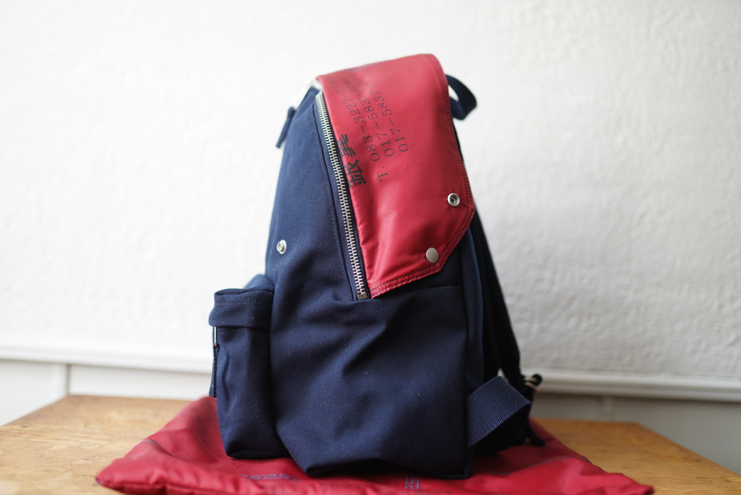 18SS ×EASTPAK PADDED PAK'R Navy Canvas リュックサック / RAF SIMONS(ラフシモンズ)