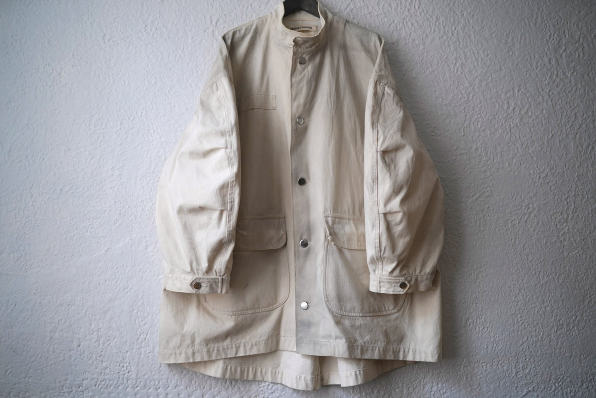 ISSUE01 汚れ加工モッズパーカー スタンドカラージャケット / ISSUE THINGS(イシューシングス)
