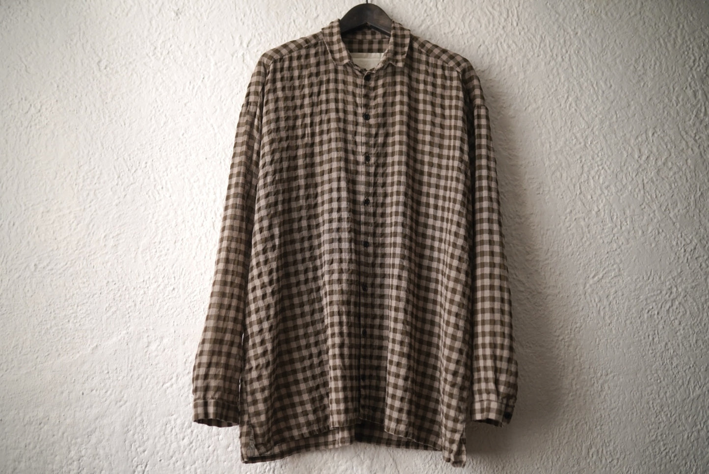 21AW THE DRAUGHTSMAN SHIRT チェックシャツ ブラウン / toogood(トゥーグッド)