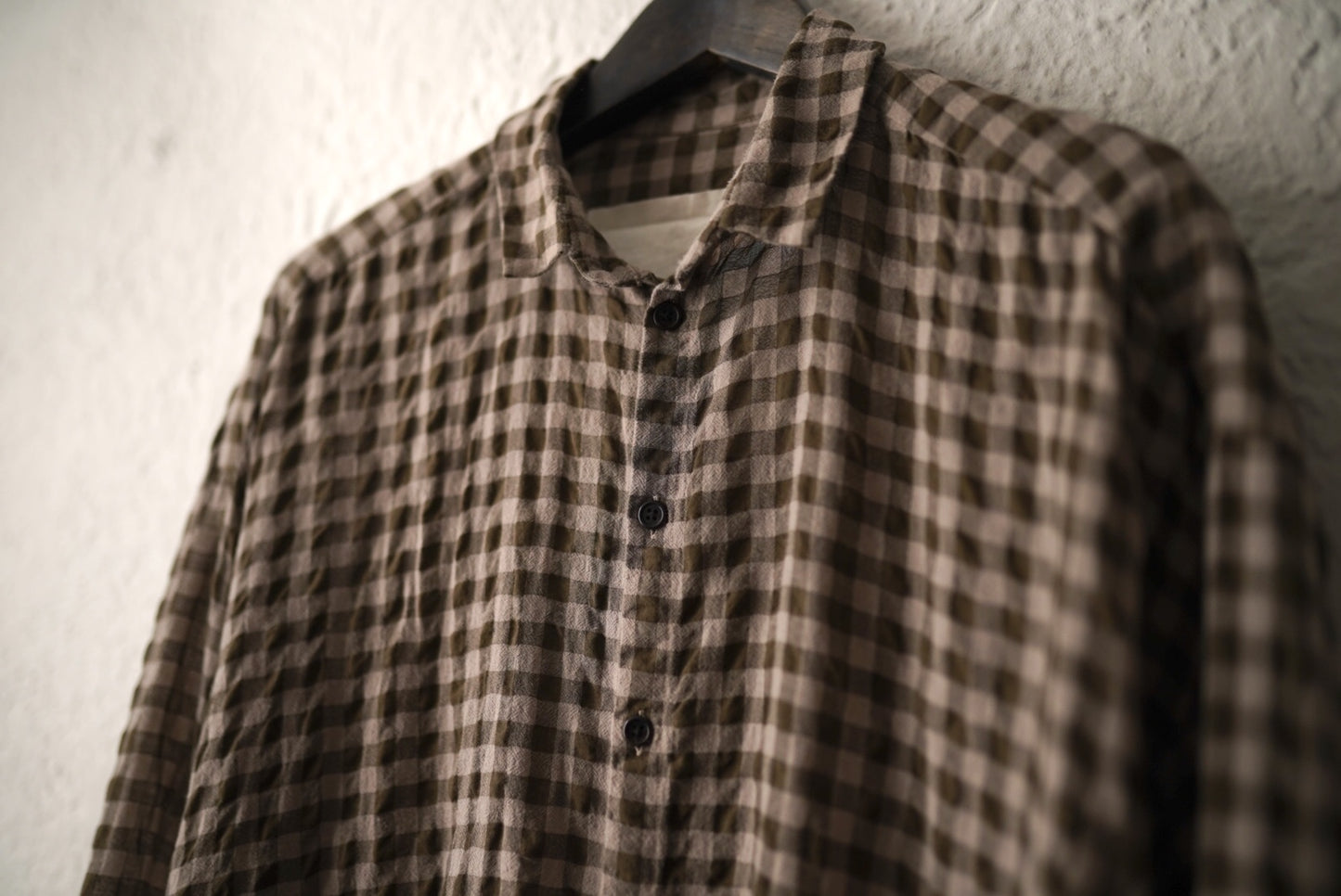 21AW THE DRAUGHTSMAN SHIRT チェックシャツ ブラウン / toogood(トゥーグッド)
