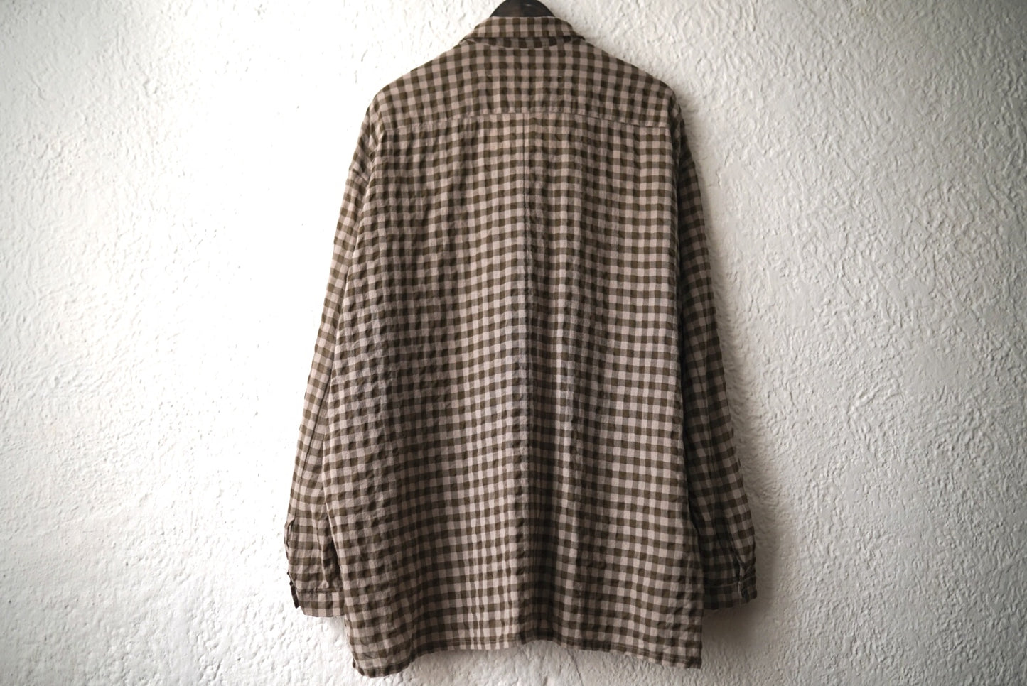 21AW THE DRAUGHTSMAN SHIRT チェックシャツ ブラウン / toogood(トゥーグッド)