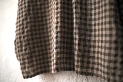 21AW THE DRAUGHTSMAN SHIRT チェックシャツ ブラウン / toogood(トゥーグッド)