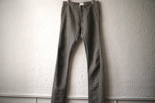 14SS 立体裁断ラミーリネントラウザーズパンツ / Y PROJECT(ワイプロジェクト)