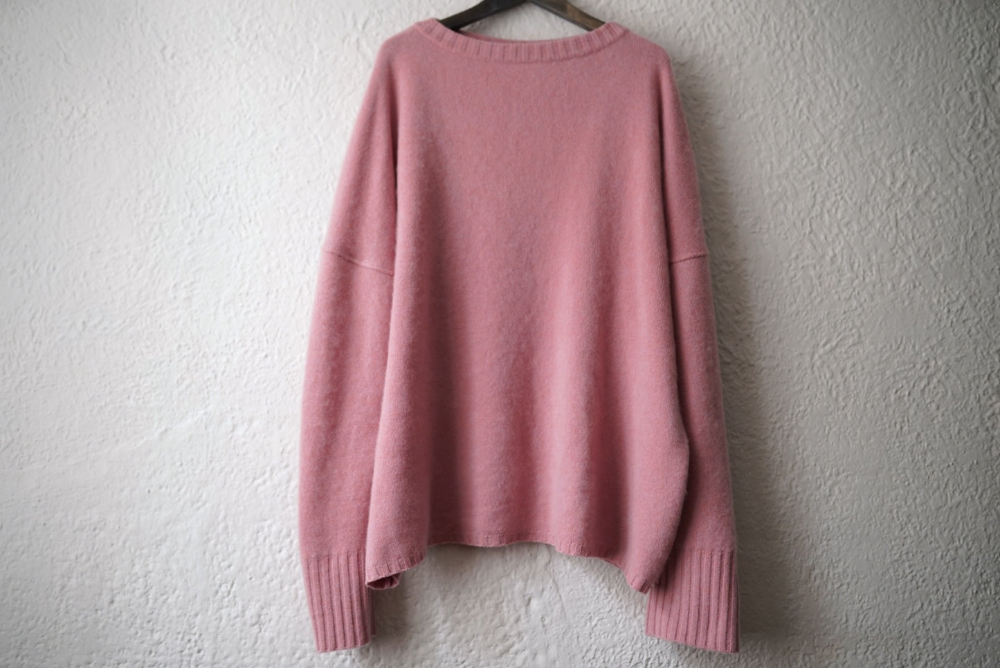 CA006 CASHMERE GUERNSEY TOP カシミヤガンジーニットセーター / YINDIGO AM(インディゴエイエム)
