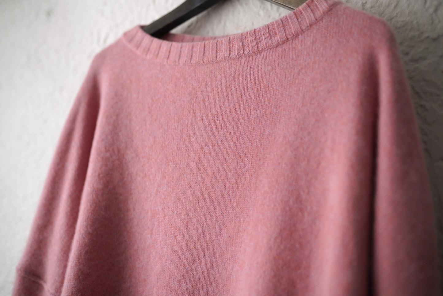 CA006 CASHMERE GUERNSEY TOP カシミヤガンジーニットセーター / YINDIGO AM(インディゴエイエム)