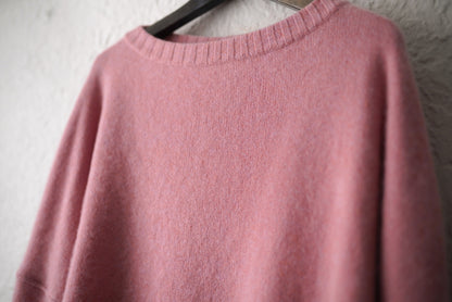 CA006 CASHMERE GUERNSEY TOP カシミヤガンジーニットセーター / YINDIGO AM(インディゴエイエム)