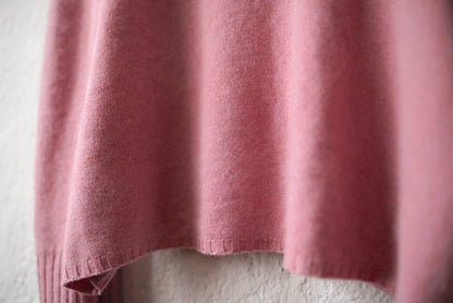 CA006 CASHMERE GUERNSEY TOP カシミヤガンジーニットセーター / YINDIGO AM(インディゴエイエム)