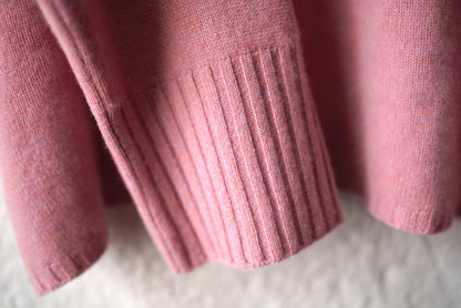 CA006 CASHMERE GUERNSEY TOP カシミヤガンジーニットセーター / YINDIGO AM(インディゴエイエム)