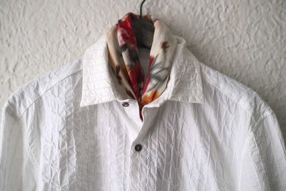 24AW SCARF004 シルクコットン花柄スカーフ / calmlence(カームレンス)