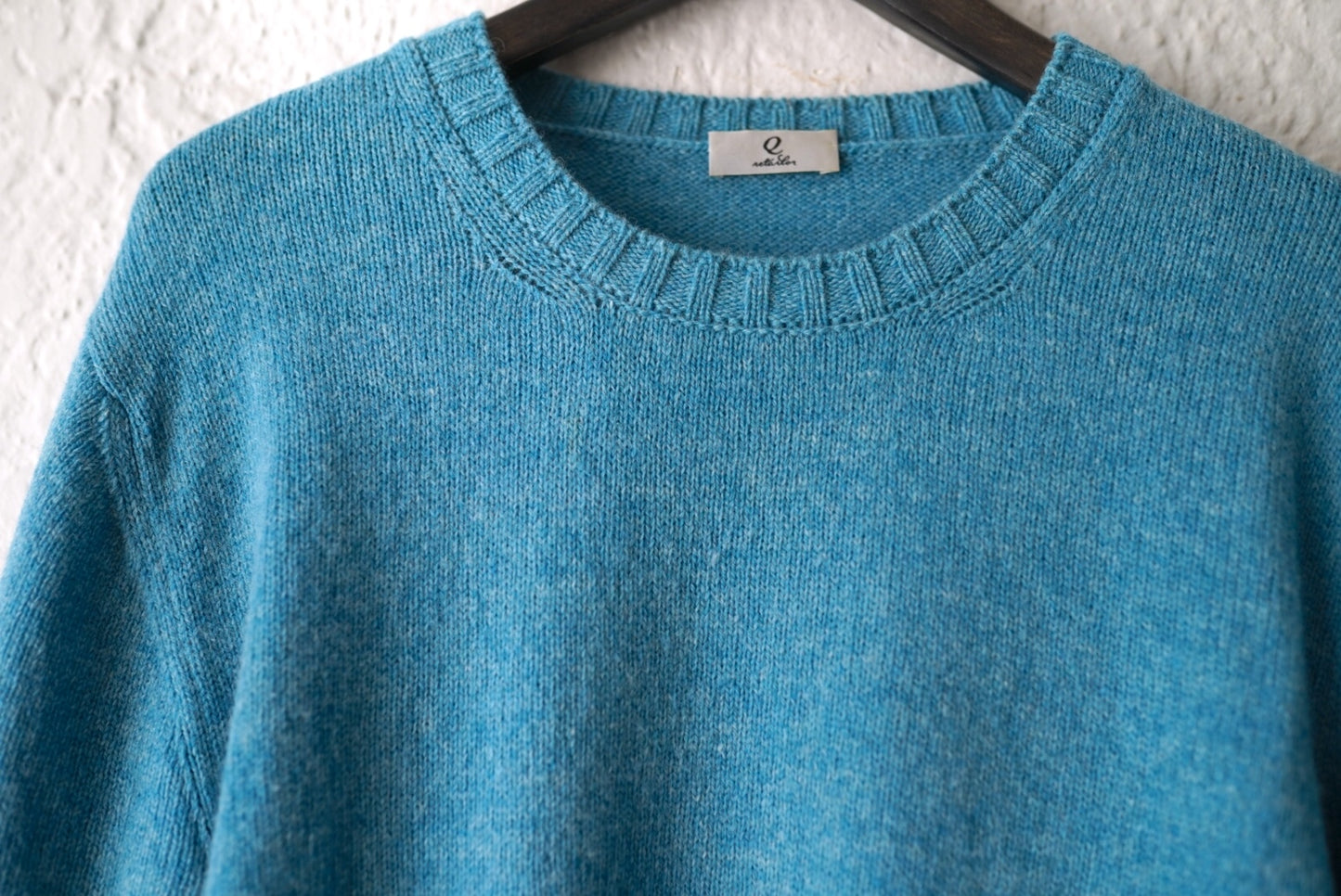 23AW クルーネックニットセーター ブルー / Q Retailor