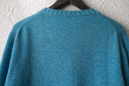 23AW クルーネックニットセーター ブルー / Q Retailor