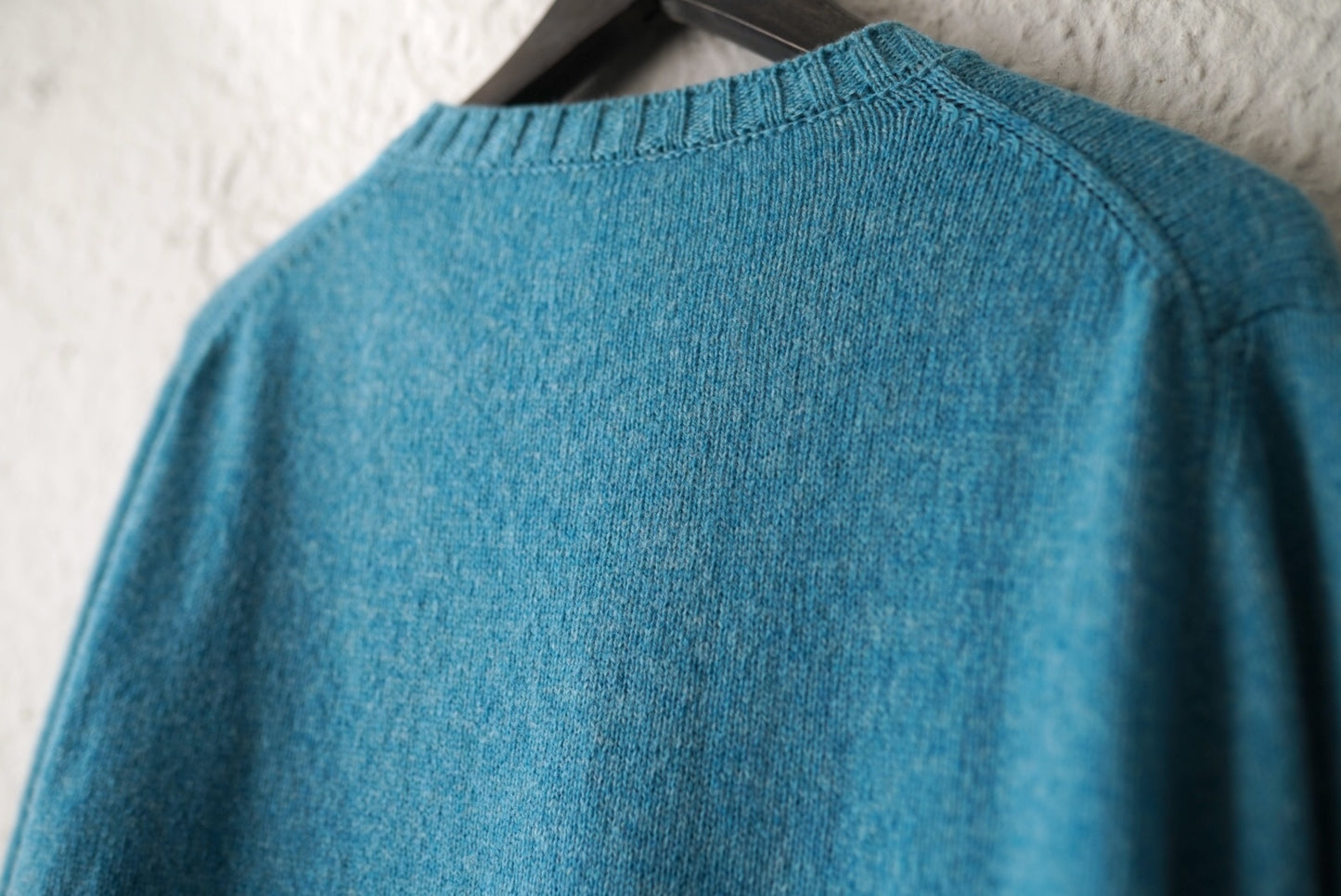 23AW クルーネックニットセーター ブルー / Q Retailor