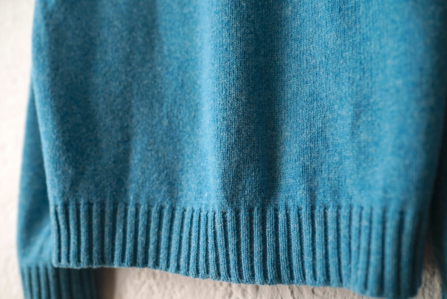 23AW クルーネックニットセーター ブルー / Q Retailor