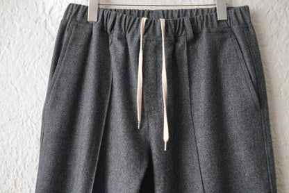 23AW CANONICO ウールフランネルイージートラックパンツ / CREST CLOTHING(クレストクロージング)