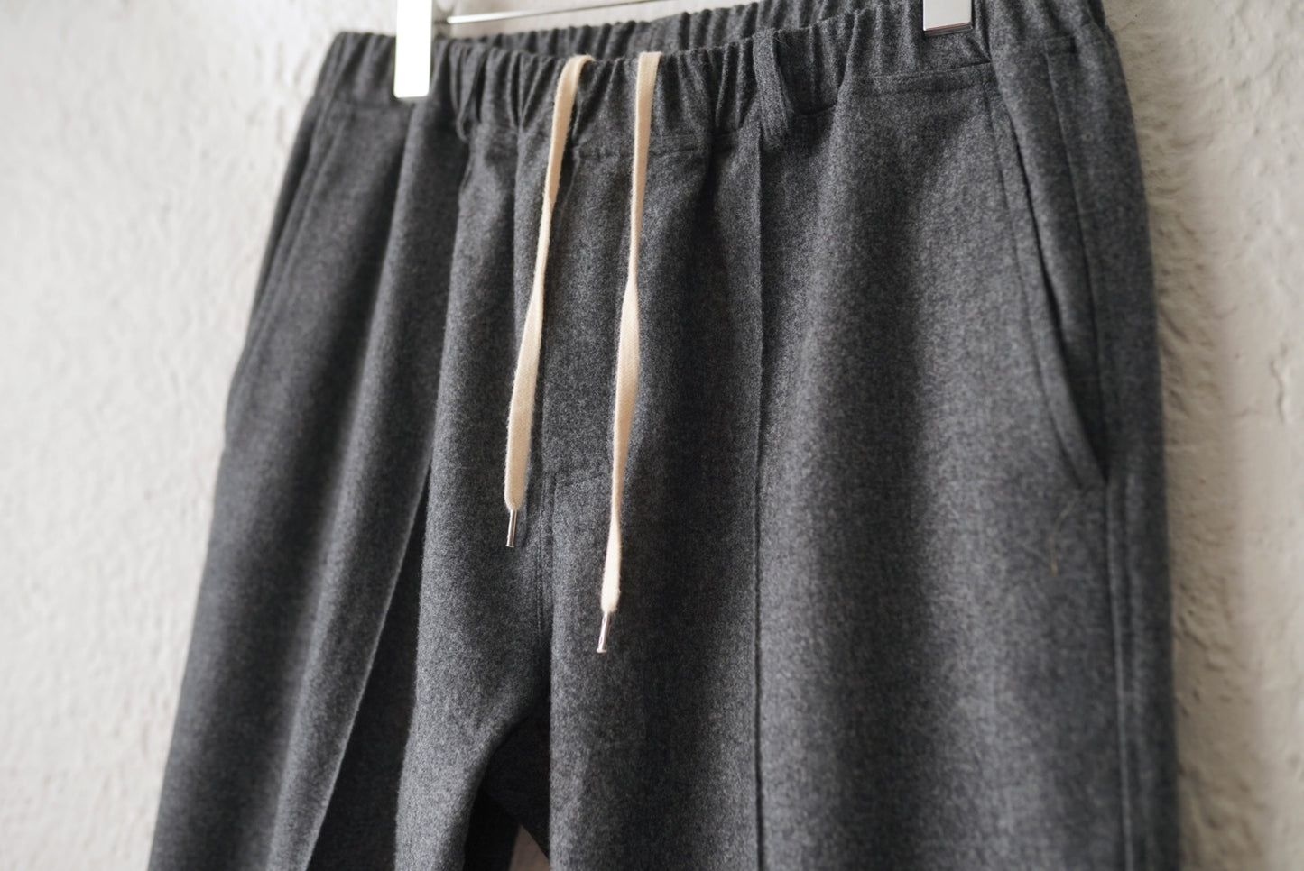 23AW CANONICO ウールフランネルイージートラックパンツ / CREST CLOTHING(クレストクロージング)