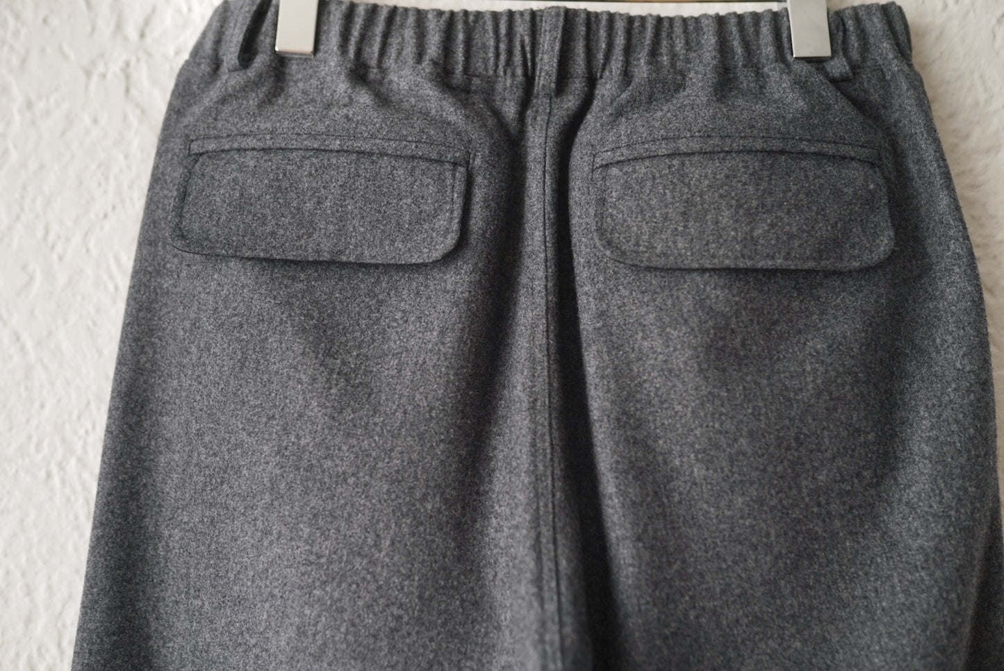 23AW CANONICO ウールフランネルイージートラックパンツ / CREST CLOTHING(クレストクロージング)