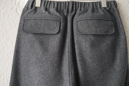 23AW CANONICO ウールフランネルイージートラックパンツ / CREST CLOTHING(クレストクロージング)