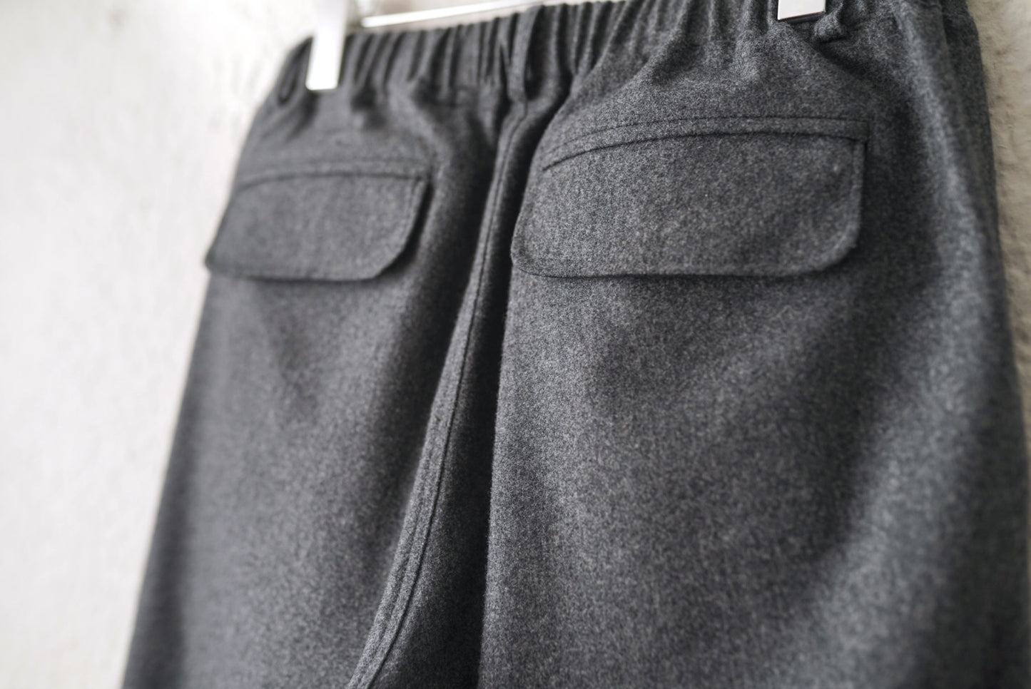 23AW CANONICO ウールフランネルイージートラックパンツ / CREST CLOTHING(クレストクロージング)