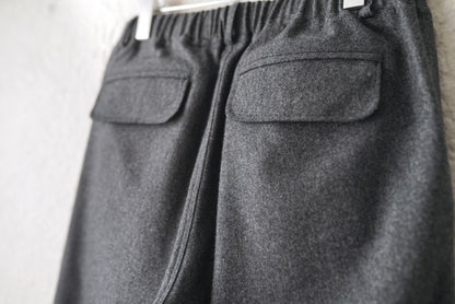 23AW CANONICO ウールフランネルイージートラックパンツ / CREST CLOTHING(クレストクロージング)
