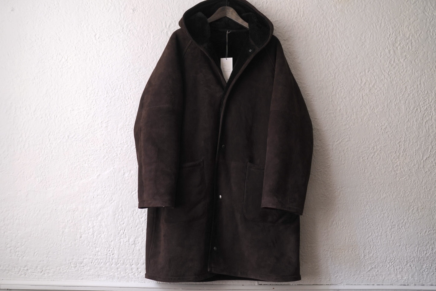 24SS COAT065 ムートンフードコート / HEUGN(ユーゲン)